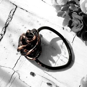 5 For $25💫Grunge Gothic Black/Copper Wire Ring